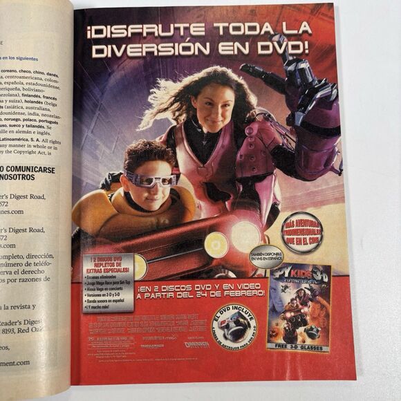 2004 Spy Kids 3d DVD Diego Luna Mao China Selecciones Reader’s Digest Spanish - Picture 4 of 7